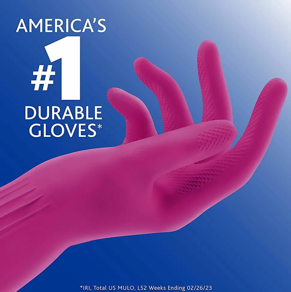 O-Cedar Playtex Living Gloves - Chemical, Bacteria Protection - Large Size - Latex, Neoprene, Nitrile - 166120