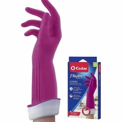 O-Cedar Playtex Living Gloves - Chemical, Bacteria Protection - Large Size - Latex, Neoprene, Nitrile - 166120