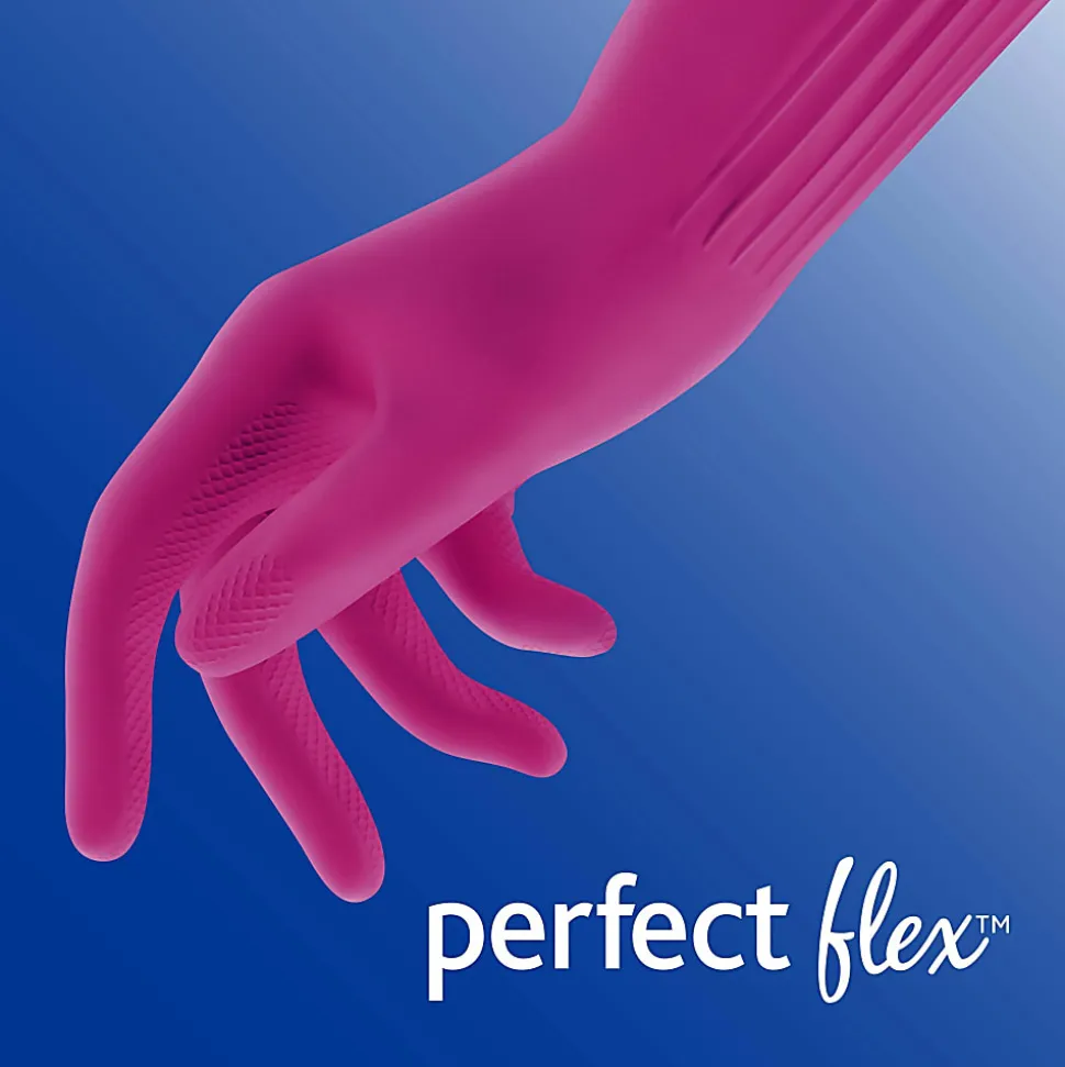 O-Cedar Playtex Living Gloves - Chemical, Bacteria Protection - Large Size - Latex, Neoprene, Nitrile - 166120