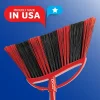O-Cedar PowerCorner One Sweep Broom - Red, Black, Gray - 1 Each