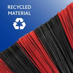 O-Cedar PowerCorner One Sweep Broom - Red, Black, Gray - 1 Each