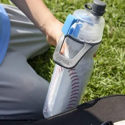 O2COOL Mist N’ Sip Water Bottle, 20 Oz, Baseball