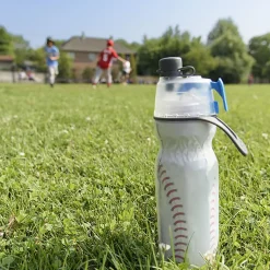 O2COOL Mist N’ Sip Water Bottle, 20 Oz, Baseball