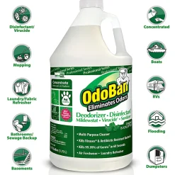OdoBan® Multi-Purpose Deodorizer & Disinfectant Concentrate, Eucalyptus Scent, 128 Oz Bottle