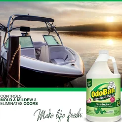 OdoBan® Odor Eliminator Disinfectant Concentrate, Original Eucalyptus Scent, 128 Oz Bottle, Case Of 4