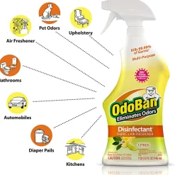 OdoBan Odor Eliminator Disinfectant Spray, Citrus Scent, 32 Oz Bottle