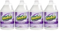 OdoBan® Odor Eliminator Disinfectant Concentrate, Lavender Scent, 128 Oz Bottle, Case Of 4