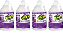 OdoBan Professional Disinfectant and Odor Eliminator Concentrate, Lavender Scent, 1 Gallon, Pack Of 4 Jugs