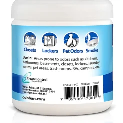 OdoBan Ready-to-Use Disinfectant and Odor Eliminator Set, 14.6 Oz Spray and 14 Oz Solid Odor Absorber, Fresh Linen Scent