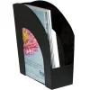 Office Depot® Brand Arched Plastic Magazine File, 8 1/2" x 11", Black