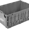 Office Depot® Brand Attached-Lid Storage Container, 12"H x 17"W, x 27"D, Gray