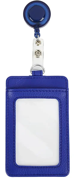 Office Depot® Brand Badge Holder, 2 13/16" x 4 7/16", Blue