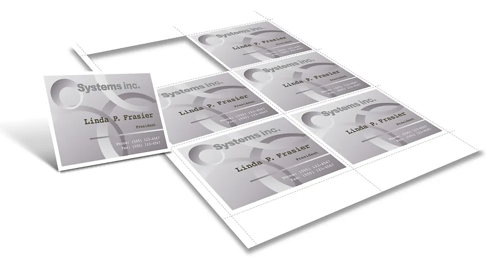 Office Depot® Brand Badge Inserts, Convention Size, 3" x 4", White, Pack Of 300