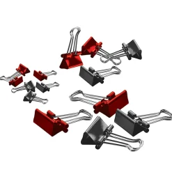 Office Depot® Brand Binder Clips, Medium, 1-1/4" Wide, 5/8" Capacity, Assorted Colors, Pack Of 24