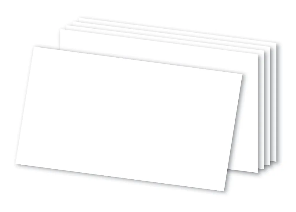 Office Depot® Brand Blank Index Cards, 3" x 5", White, Pack Of 100