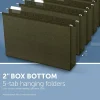 Office Depot® Brand Box-Bottom Hanging File Folders, Legal Size (8-1/2" x 14"), 2" Expansion, Green, Box Of 25
