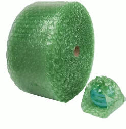 Office Depot® Brand Bubble Roll, 1/2" Thick, 30% Recycled, Green, 12" x 125'