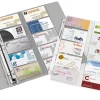 Office Depot® Brand Business Card Binder Pages, 8-1/2" x 11", Clear, Pack Of 25