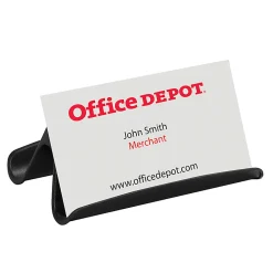 Office Depot® Brand Business Card Holder, Black