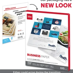 Office Depot® Brand Business Paper, Matte, Letter Size, White, Pack Of 100 Sheets