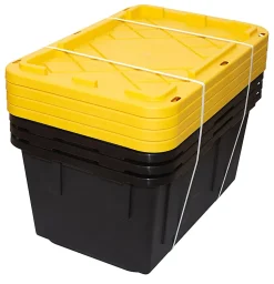 Office Depot® Brand by GreenMade® Professional Storage Tote With Handles/Snap Lid, 27 Gallon, 30-1/10