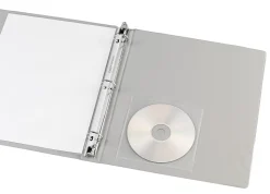 Office Depot® Brand CD/DVD Adhesive Pockets, 6" x 10 1/2", Clear, Non-Glare, Pack Of 10