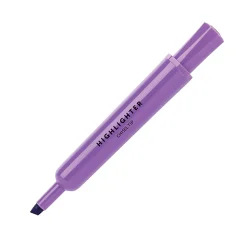 Office Depot® Brand Chisel-Tip Highlighters, 100% Recycled Plastic Barrel, Assorted Fluorescent Colors, Pack Of 12