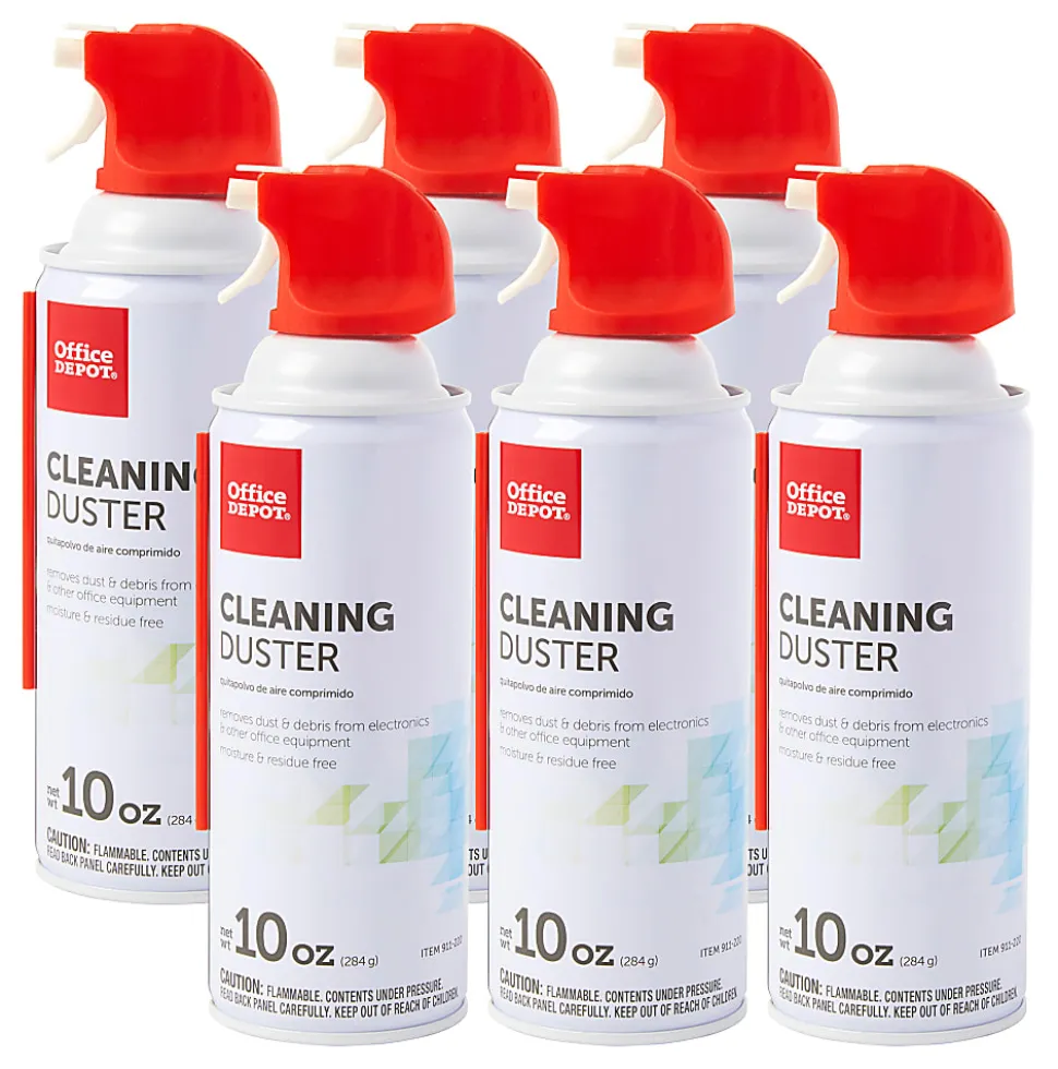Office Depot® Brand Cleaning Duster, 10 Oz, Pack Of 6 Cans