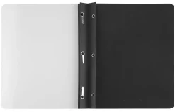 Office Depot® Brand Clear-Front Report Covers, Black, Pack Of 10