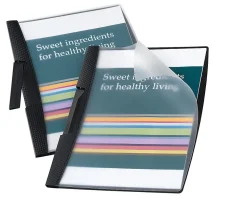 Office Depot® Brand Clear-Front Clip Report Cover, Clear/Black