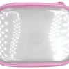 Office Depot® Brand Clear Pencil Case With Trim, 9" x 6-3/4", Light Pink
