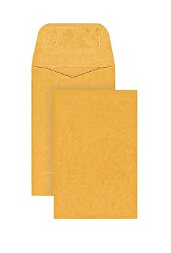 Office DepotĀ® Brand Coin Envelopes, 2-1/4" x 3-1/2", Gummed Seal, Manila, Box Of 500