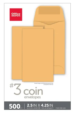 Office Depot® Brand Coin Envelopes, 2-1/2