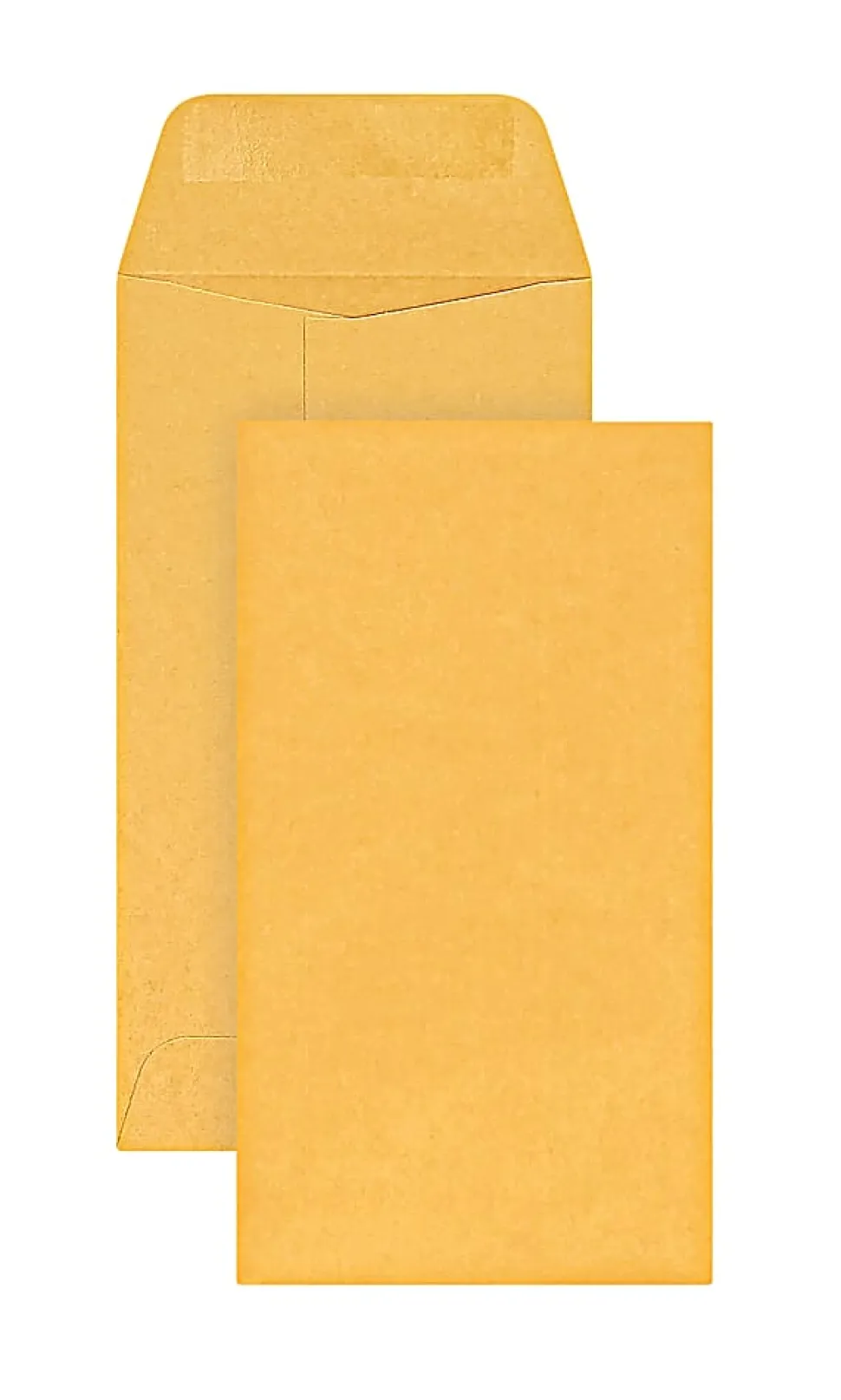 Office Depot® Brand Coin Envelopes, 3-1/2" x 6-1/2", Gummed Seal, Manila, Box Of 500