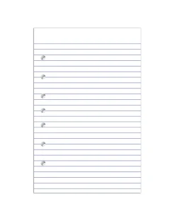Office Depot® Brand College-Ruled Notebook Filler Paper, 7-Hole Punched, 8 1/2" x 5 1/2", 120 Sheets