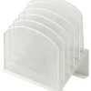 Office Depot® Brand 5-Compartment Mesh Incline Sorter, 11-3/4”H x 11-1/4”W x 7-1/4”D, White