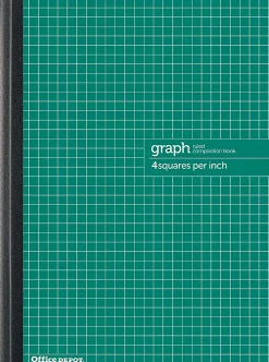 Office Depot® Brand Composition Book, 7-1/2" x 9-3/4", Quadrille Ruled, 80 Sheets, Green
