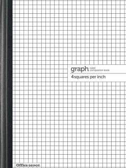 Office Depot® Brand Composition Book, 8-1/2" x 11", Quadrille Ruled, 80 Sheets, White