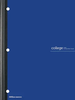Office Depot® Brand Composition Book, 8-1/2" x 11", College Ruled, 80 Sheets, Blue