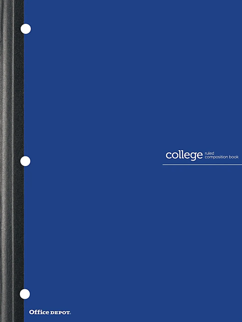Office Depot® Brand Composition Book, 8-1/2" x 11", College Ruled, 80 Sheets, Blue