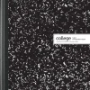 Office Depot® Brand Composition Book, 7-1/2" x 9-3/4", College Ruled, 100 Sheets, Black/White