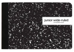 Office Depot® Brand Composition Book, 5" x 7-1/2", Wide Ruled, 100 Sheets, Black/White