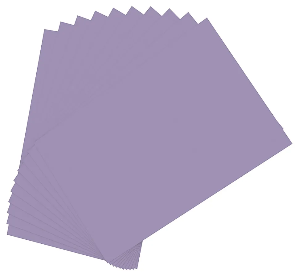 Office Depot® Brand Construction Paper, 12" x 18", 100% Recycled, Purple, Pack Of 50 Sheets