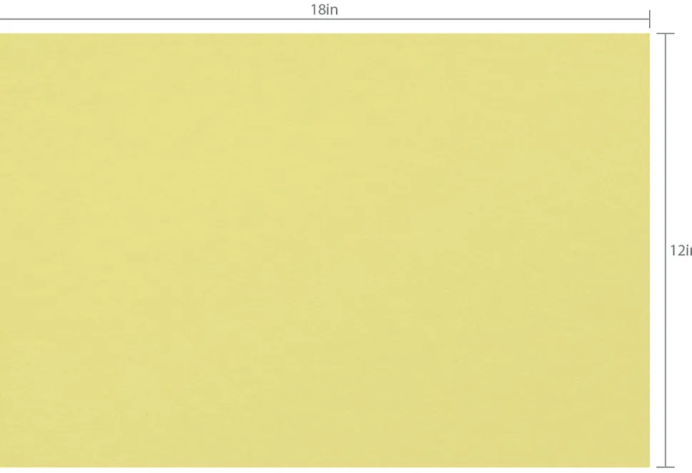 Office Depot® Brand Construction Paper, 12" x 18", 100% Recycled, Yellow, Pack Of 50 Sheets