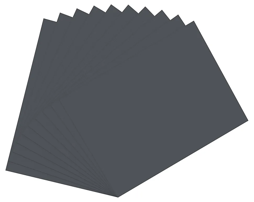 Office Depot® Brand Construction Paper, 9" x 12", 100% Recycled, Black, Pack Of 2,000 Sheets