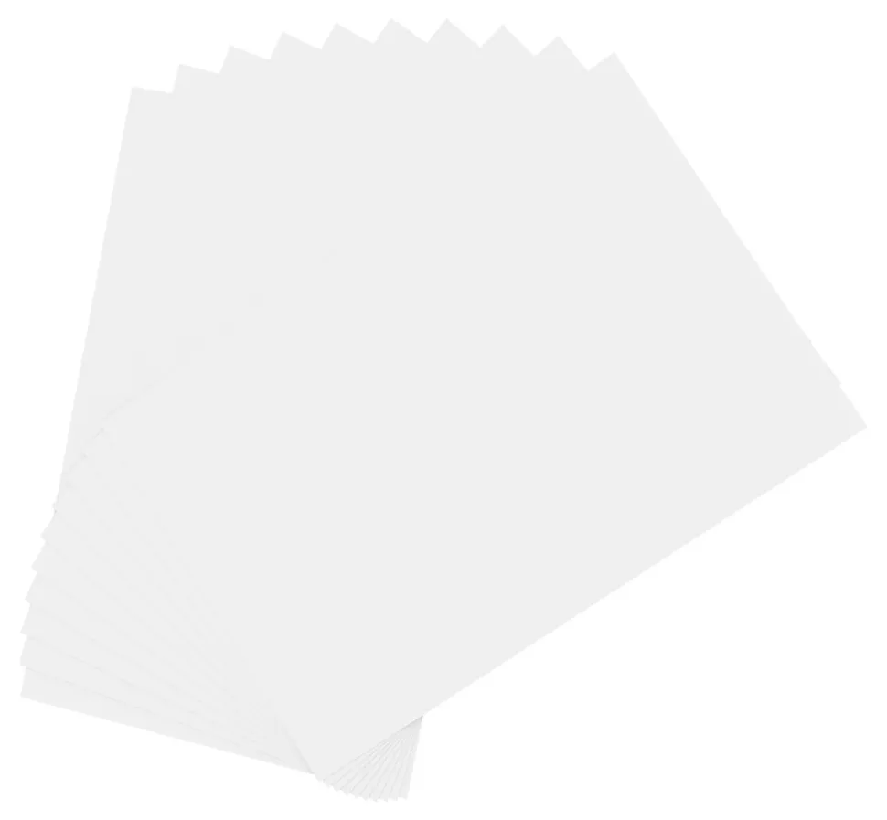 Office Depot® Brand Construction Paper, 12" x 18", 100% Recycled, White, Pack Of 50 Sheets