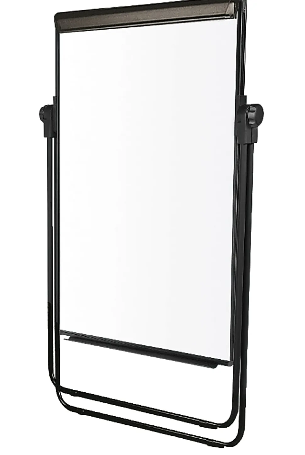 Office Depot® Brand Convertible Table/Footbar Non-Magnetic Dry-Erase Whiteboard Presentation Easel, 67" x 30-1/2", Metal Frame With Black Finish