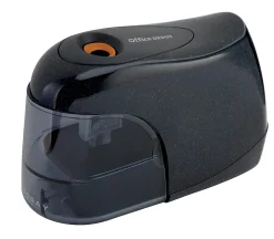 Office Depot® Brand Cordless Pencil Sharpener, Black/Silver