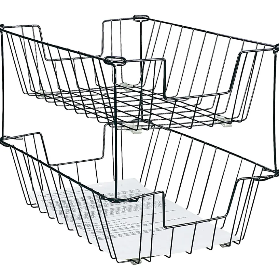 Office Depot® Brand Deep Legal-Size Wire Desk Tray, Black