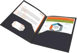 Office Depot® Brand Display Front Pocket Folder, Black